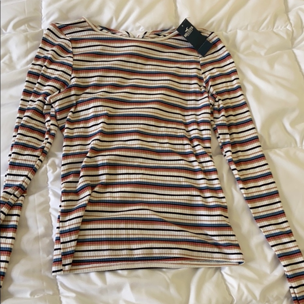 stripped hollister t shirt
